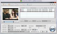 WinX Free MOV to MPEG Video Converter screenshot